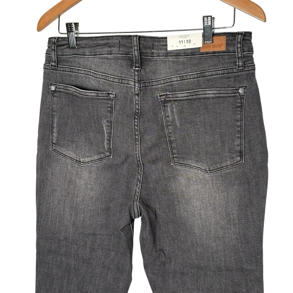 NWT Judy Blue High Rise Skinny Capri Jeans Gray Wash Size 30 Stretch 88238 - Picture 6 of 14